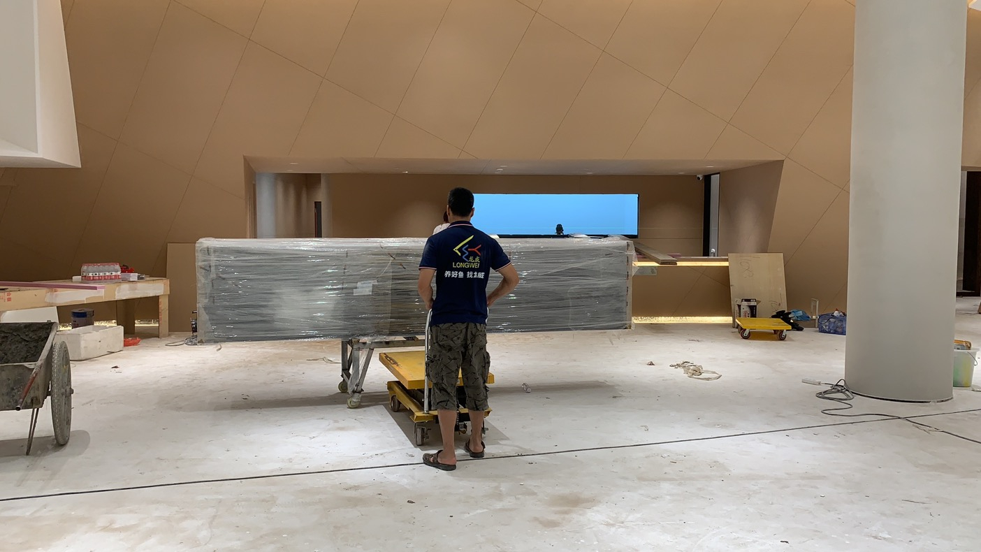 店鋪定制風水魚缸案例——龍威水族